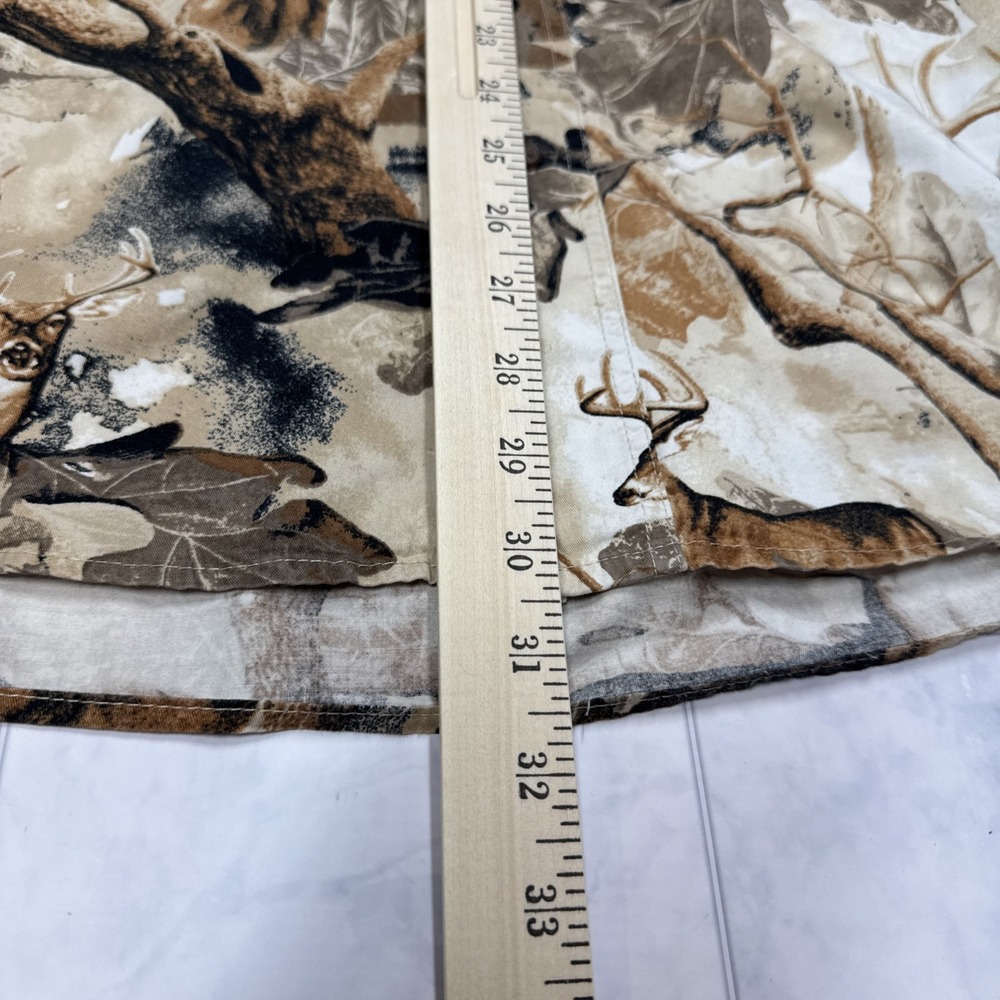 Bluff Creek Outfitters Deer Print Button-Up Shirt Men's Short Sleeve XL EUC - Picture 9 of 11